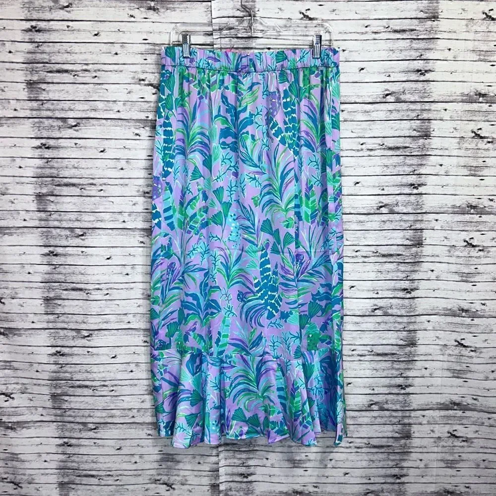Lilly Pulitzer Britney Midi Skirt On The Chase